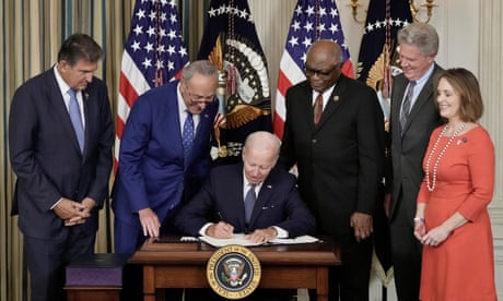 ‘Biggest step forward on climate ever’: Biden signs Democrats’ landmark bill