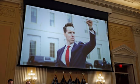 ‘Coward’ Josh Hawley mocked by Senate rival for fleeing Capitol mob he incited