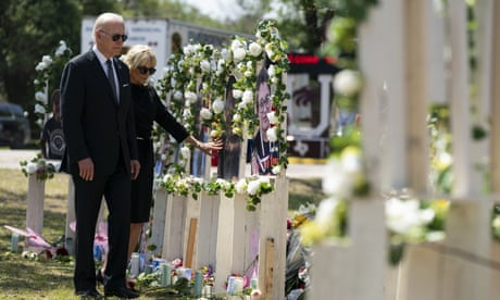 ‘Do something!’: Biden visits Uvalde after mass shooting as onlookers urge him to take action