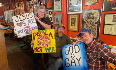 ‘Jesus loves me and my boyfriend’: how one gay-friendly town repelled homophobic protesters