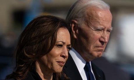 ‘Running away from good news’: why is Harris distancing herself from Biden’s record?