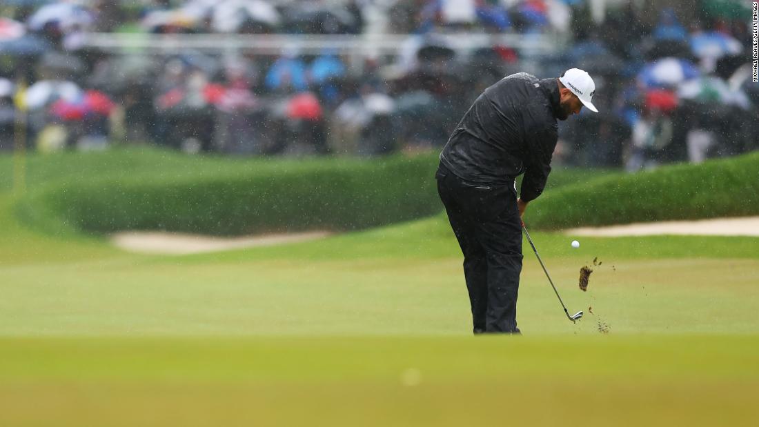 'Stop aiming at my face when I'm mad': Jon Rahm takes out frustrations on camera and microphone as PGA Championship struggles continue