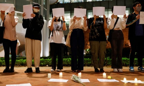 ‘This feels so much like Hong Kong’: territory’s solidarity with Chinese uprising