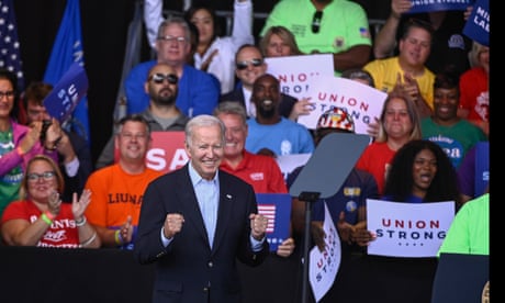 ‘Tired of trickle-down economics’: Biden calls for expansion of unions in Labor Day speech