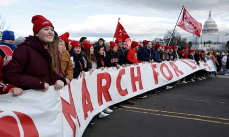 ‘We’re not done’: abortion opponents hold first March for Life since fall of Roe