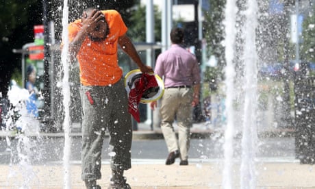 ‘Your body is completely drained’: US workers toil in heatwaves with no protections