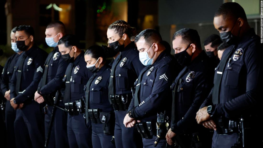 3 alleged gang members and an associate charged in the fatal shooting of an off-duty LAPD officer