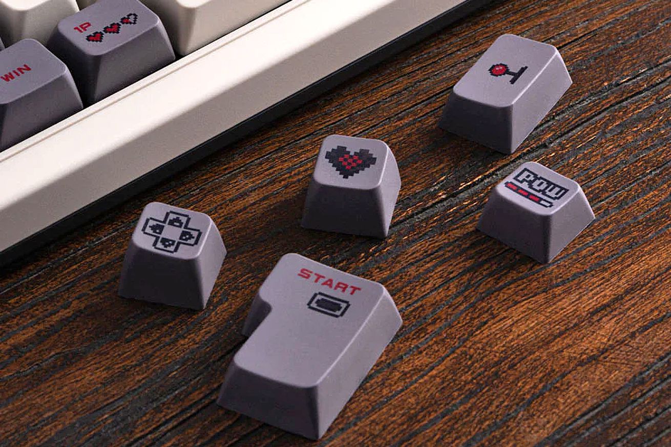 8BitDo now sells the NES-themed keycaps from its retro keyboard