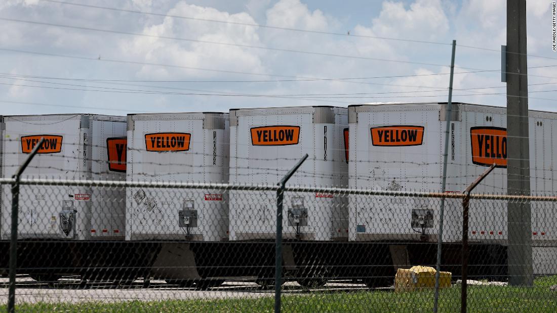 99-year-old trucking company Yellow shuts down, putting 30,000 out of work