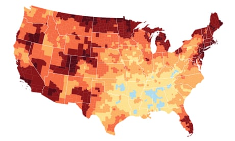 A third of Americans are already facing above-average warming