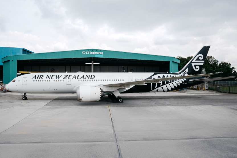 Air New Zealand Dreamliner jets off to Singapore for world-first nose-to-tail makeover