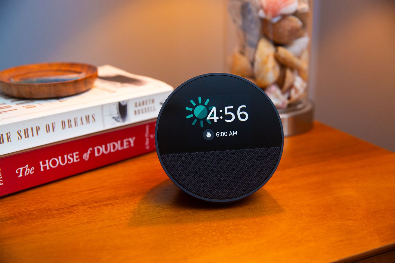 Amazon’s Echo Spot alarm clock is on sale with a free color smart bulb