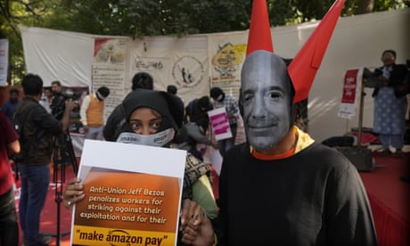 Amazon warehouse workers stage Black Friday strikes and protests around world