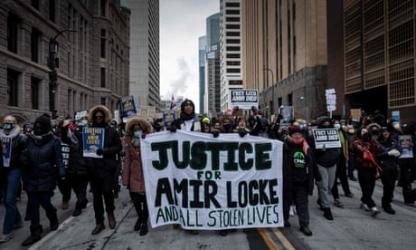 Amir Locke shooting: hundreds protest in Minneapolis after police killing of Black man