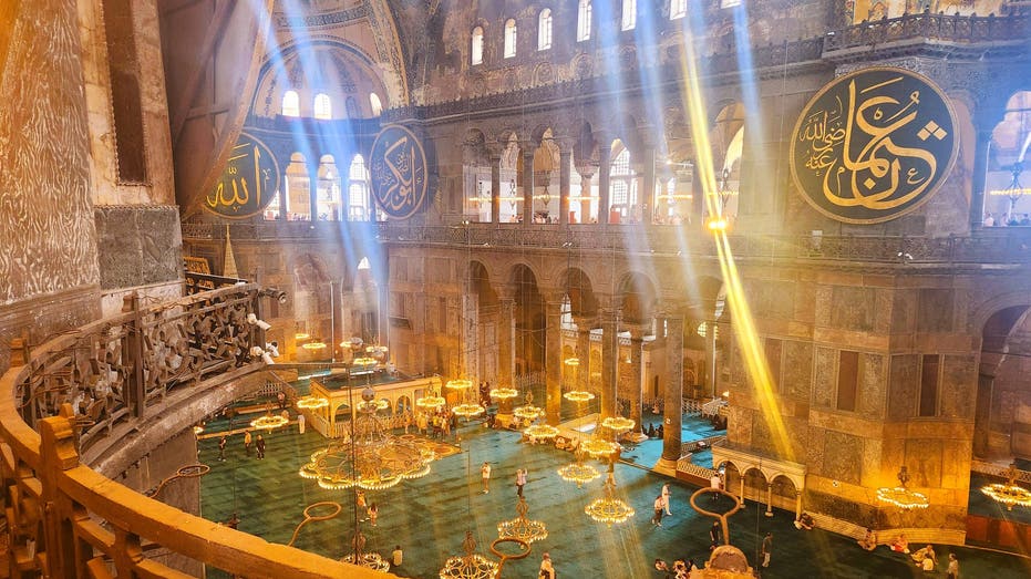 Ancient landmark Hagia Sophia, 'simply unique, without parallel,' attracts long line of tourists