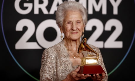 Angela Álvarez crowned best new artist at Latin Grammys – aged 95