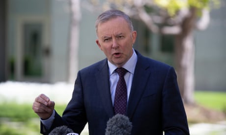 Anthony Albanese commits Labor to emissions reduction target of 43% by 2030