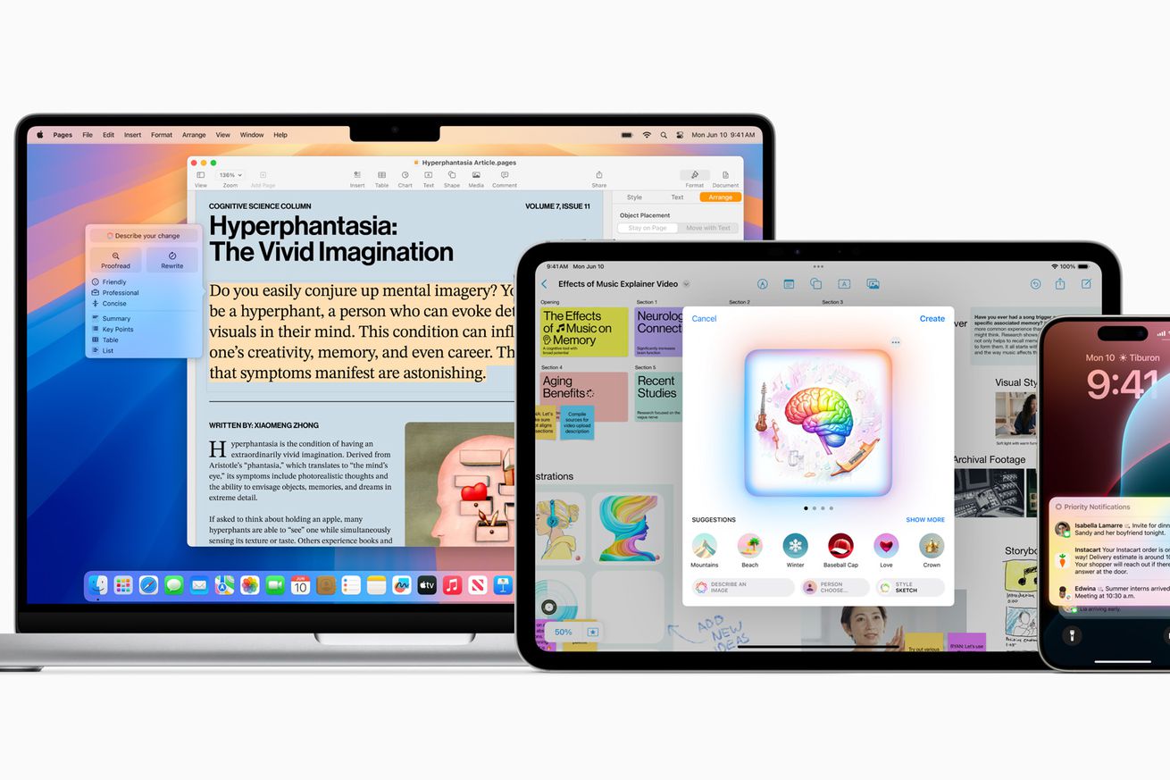 Apple Intelligence is now available in public betas