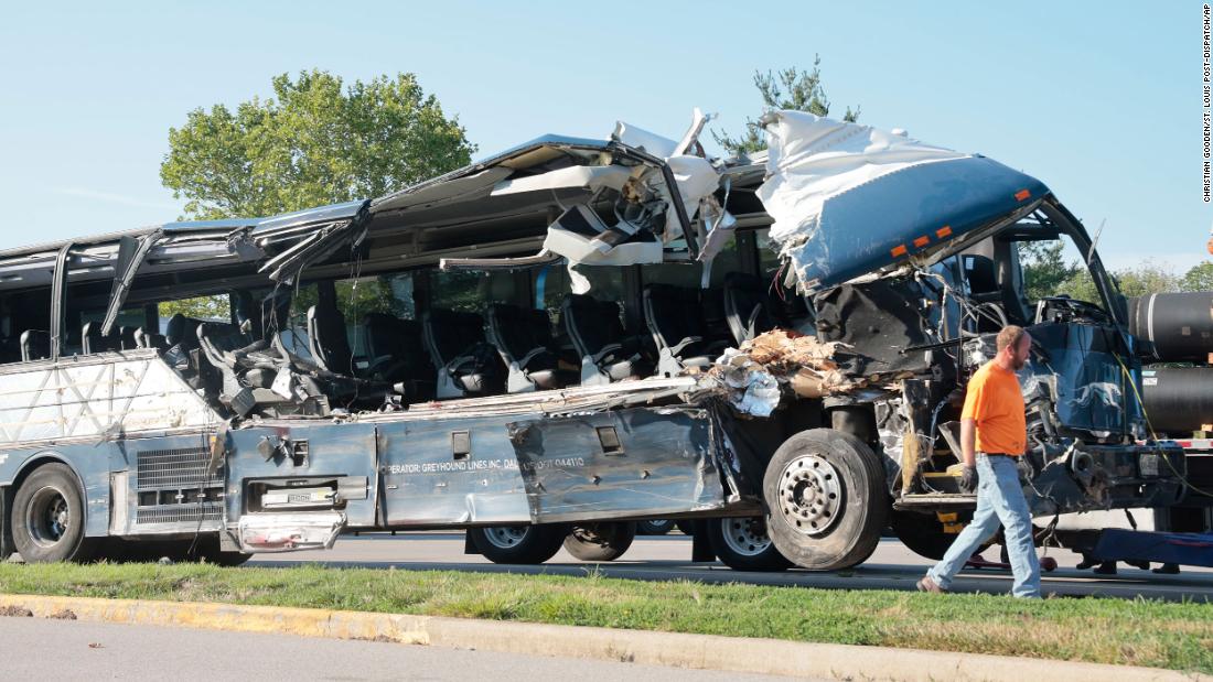 At least 3 dead and 14 injured after crash involving Greyhound bus and other vehicles in Illinois