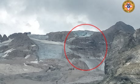 At least six dead after chunk of glacier breaks loose on Italian mountain