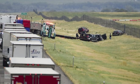 At least six dead - including two children - after dust storm triggers mass pileup in Montana