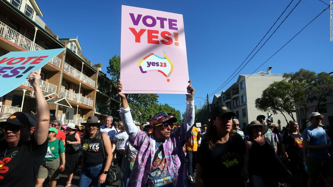 Australians urged to 'choose love' as millions vote in Voice referendum