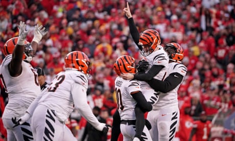 Bengals roar back from 18 points down to stun Chiefs and reach Super Bowl