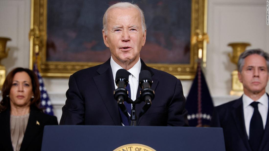 Biden confirms US citizens are among Hamas hostages in sharp condemnation of attacks on Israel