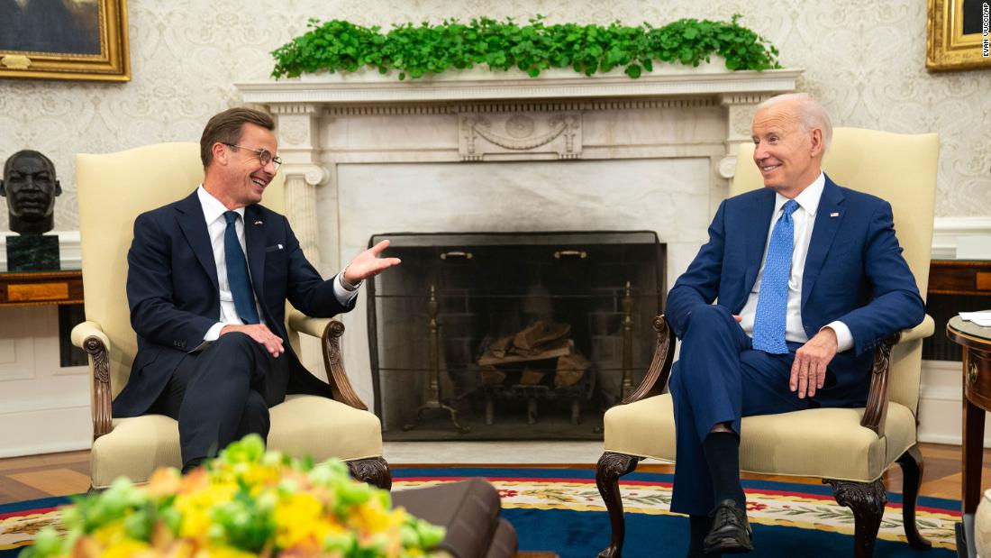 Biden tries to send a message to allies and adversaries alike during sit-down with Sweden's PM