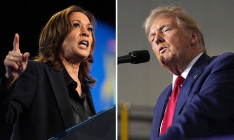 Both Trump and Harris are swinging to the ‘center’. What does that even mean? | Moira Donegan