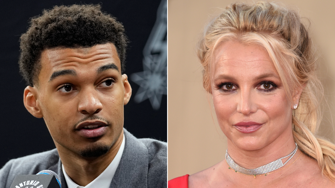 Britney Spears alleges she was struck by security guard protecting NBA rookie Victor Wembanyama