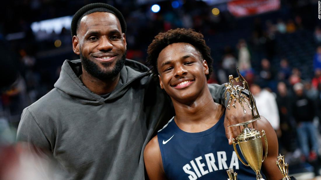 Bronny James is released from hospital