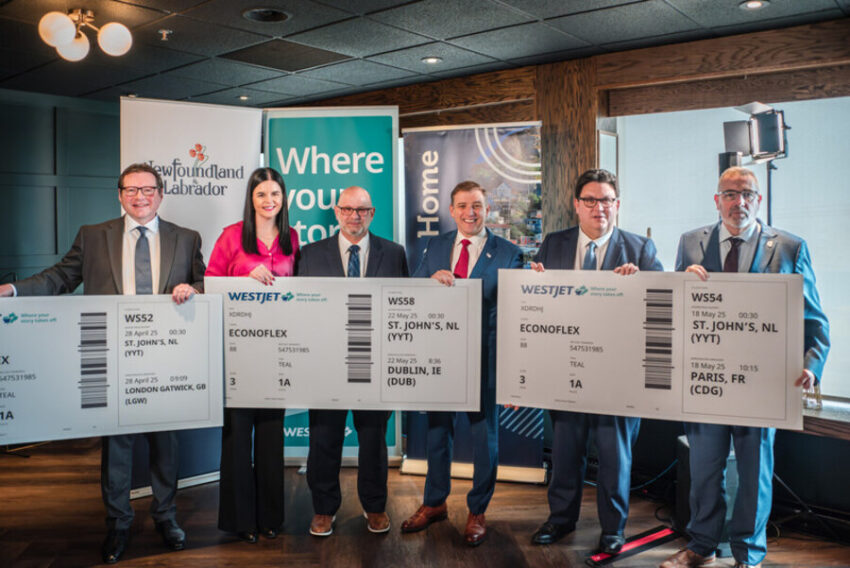 Canada, France, Ireland, and United Kingdom Connected by WestJet's New St. John's Routes