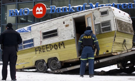 Canadian police secure downtown Ottawa as truckers’ protest ends