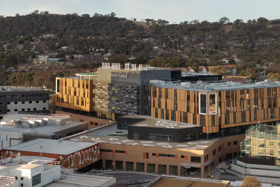 Canberra hospital building opens, featuring a wellbeing-oriented design