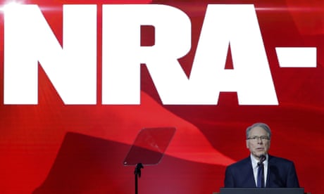 Comedian infiltrates NRA event to mock Wayne LaPierre’s ‘thoughts and prayers’