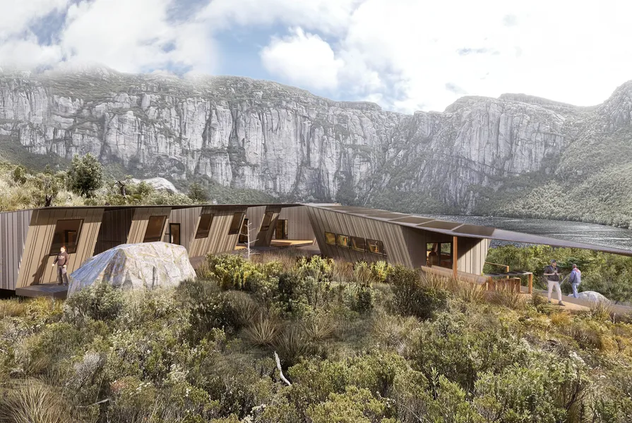 Concept designs released for new Tasmanian Tyndall Range trail huts