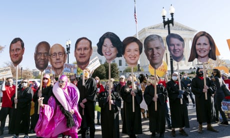 Conservative US supreme court justices signal support for restricting abortion in pivotal case