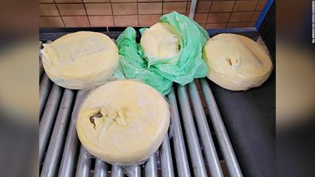 Customs officials seize cheese wheels filled with cocaine at Texas border