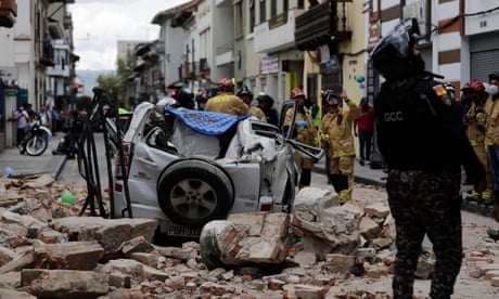 Deaths reported after strong earthquake hits Ecuador and northern Peru