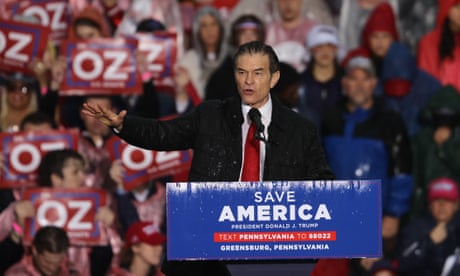 Dr Oz embraced Trump’s big lie - will Maga voters reward him in Senate race?