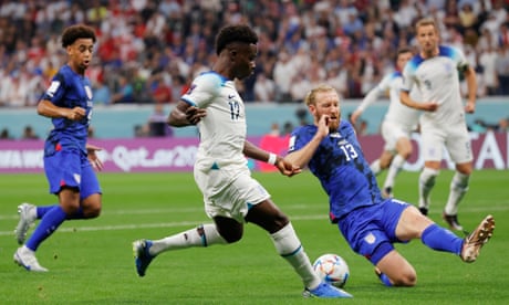 Edgy England on verge of World Cup last 16 after fortunate draw with USA