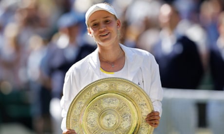 Elena Rybakina storms back to beat Ons Jabeur in big-hitting Wimbledon final