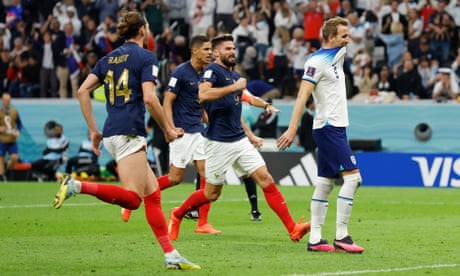 England out of World Cup after Harry Kane penalty miss against France