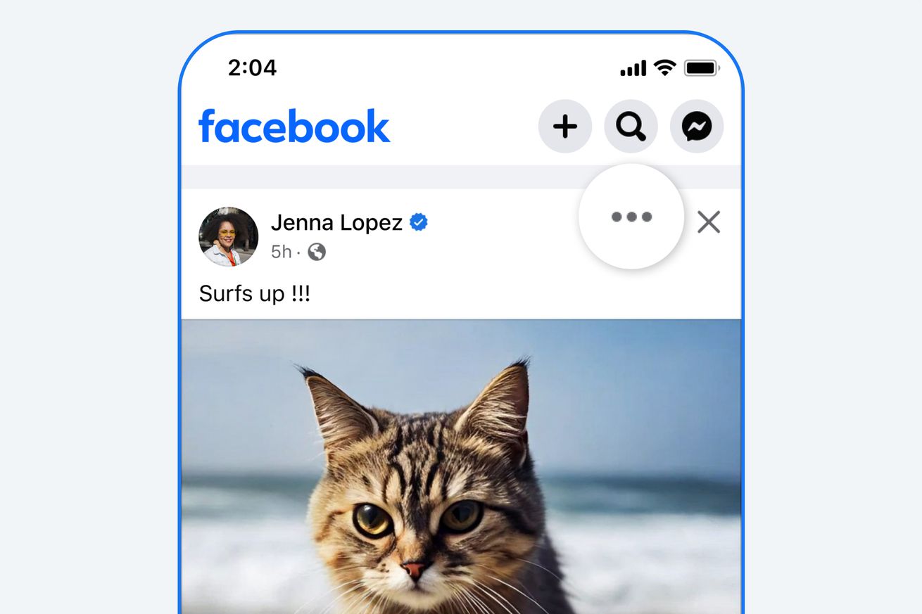 Facebook and Instagram are making AI labels less prominent on edited content 