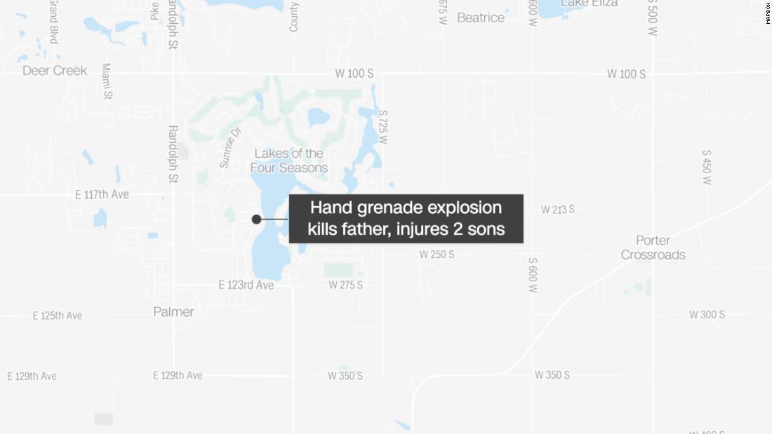 Father killed, 2 teenage sons injured after a grenade exploded in an Indiana home