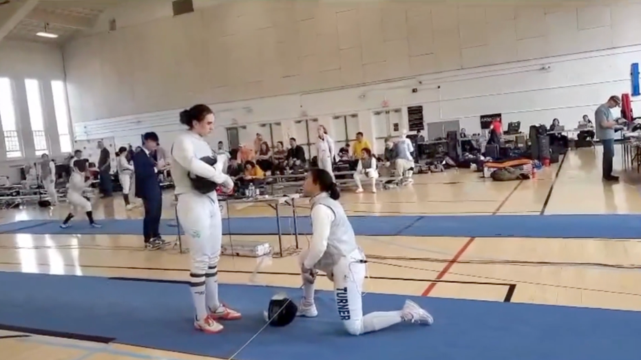 Fencer Stephanie Turner receives honor for courage after refusal to compete against trans athlete