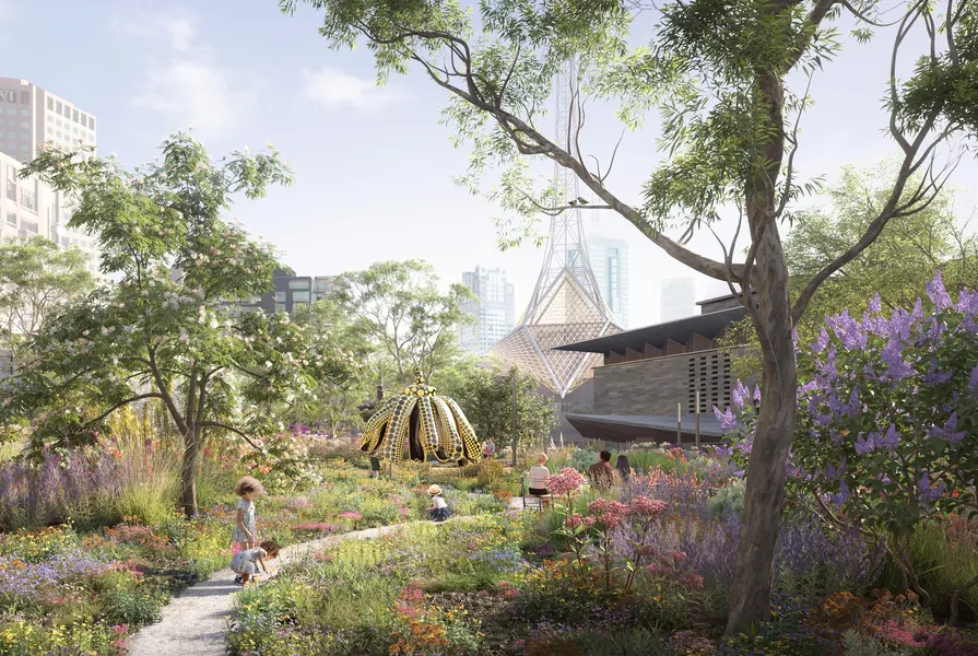 Final designs for evolving garden in Melbourne Arts Precinct unveiled