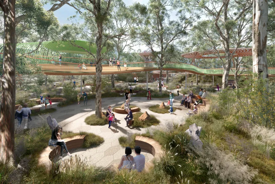 Five rival designs for new Western Sydney ‘Central Park’