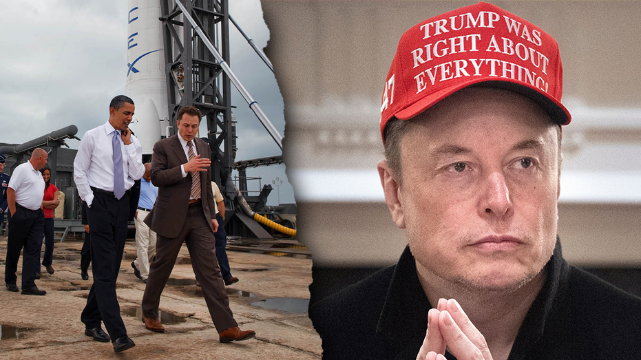 FLASHBACK: Unearthed photo shows smiling Obama touring SpaceX alongside 'Nazi nepo baby' Elon Musk